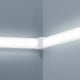 90°-Verbinder vertikal Vigo Weiß in einer modernen Innenanwendung, ideal für Lichtinstallationen.