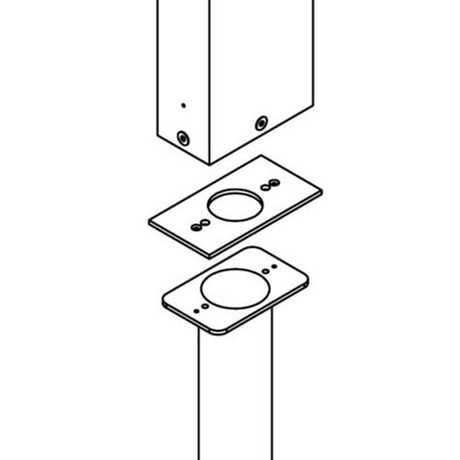 Adapterplatte für Erdstück Sky - Detailansicht der Adapterplatte und ihrer Komponenten.