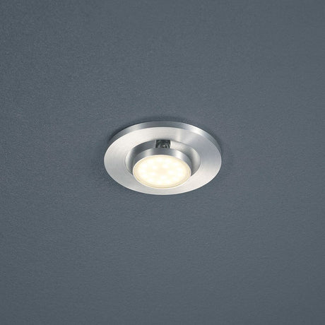 LED Decken-Einbauleuchte Onto Alu-Matt im modernen Design für Bad- und Spiegelbeleuchtung.