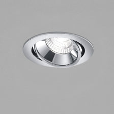 LED Spot encastré au plafond Sid chrome au design élégant avec spot orientable. Idéal pour la cuisine et la salle de bain.