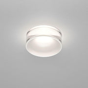 LED Ceiling recessed light Ska partially satin-finished glass - modern glass light for ceiling lighting.