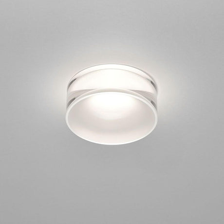 LED Decken-Einbauleuchte Ska Glas teilsatiniert - moderne Glasleuchte für die Deckenbeleuchtung.