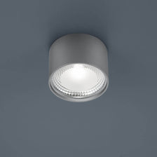 LED Deckenlampe Kari Nickel-Matt, runde flache LED-Deckenleuchte mit warmweißem Licht für Wohn-, Büro- und Praxisräume
