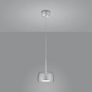 Flute erstatning glas klar Ø 142mm hængende lys genstand fra Helestra i elegant design.