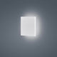 LED Außen-Wandleuchte Air IP65 Weiß an einer grauen Wand montiert, strahlendes Licht.