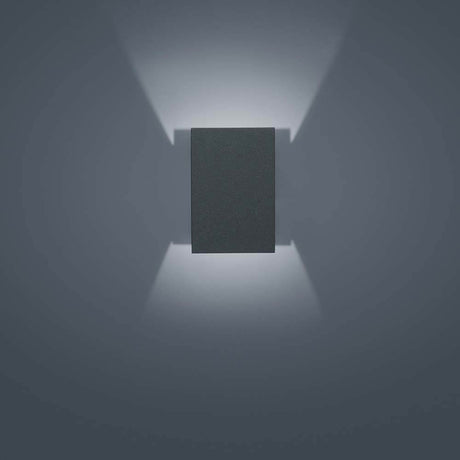 LED Außen-Wandleuchte Free IP54 Graphit mit modernem Design und wirkungsvollem Licht.
