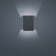 LED Außen-Wandleuchte Free IP54 Graphit mit modernem Design und wirkungsvollem Licht.