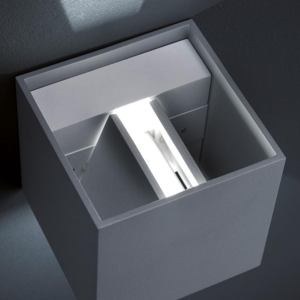 Aplique LED de exterior Siri 44 IP54 negro