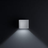 LED Außen-Wandleuchte Siri 44 - L IP54 Silbergrau