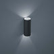 LED Außen-Wandlampe Swift IP65 Graphit an der Wand montiert, modernes Design, Lichtakzent.