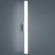 LED Bad Spiegelleuchte Loom 60cm 1130lm chrom Warmweiß an einer Wand montiert mit warmem Licht.