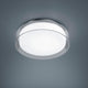 LED Badlampe Olvi 1020lm IP44 elegante Deckenleuchte mit opalweißem Lampenschirm und klarem Glas.