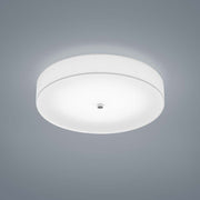 LED Deckenlampe Boki Nickel-Matt, Schirm Chintz Weiß