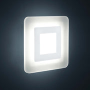 LED Deckenlampe Wes Weiß moderne quadratische weiße Deckenleuchte mit indirektem Licht