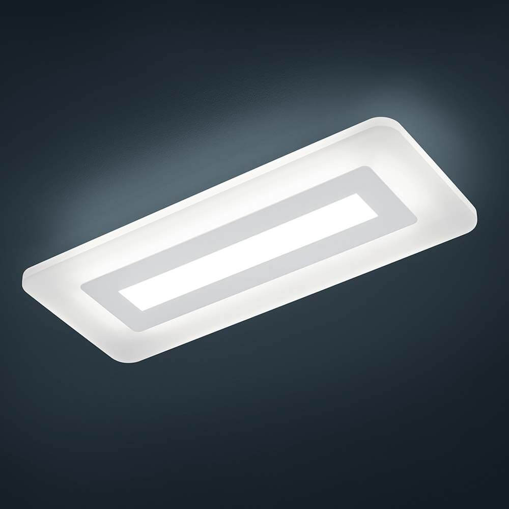 LED Deckenleuchte Wes Weiß, moderne und elegante Deckenlampe für stilvolle Beleuchtung.