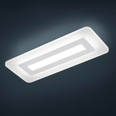 LED Deckenleuchte Wes Weiß, moderne und elegante Deckenlampe für stilvolle Beleuchtung.