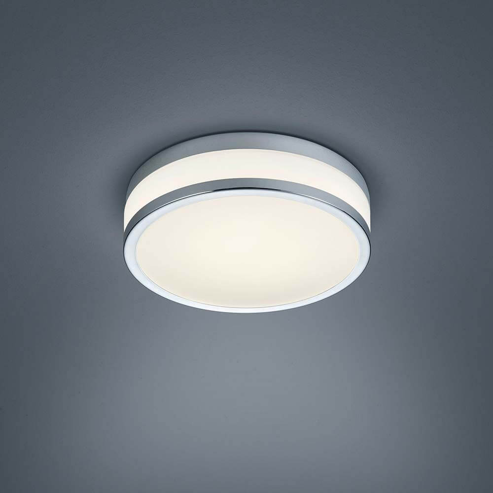 LED Deckenleuchte Zelo Chrom mit modernem Design und dezentem Licht für elegante Räume.