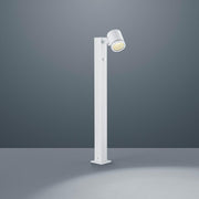 LED Have lys del IP44 830lm mat hvid, moderne alu stilampe med varmt hvidt lys.