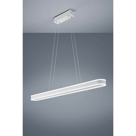 LED Pendelleuchte Liv Weiß in modernem Design, elegant hängend an der Decke.