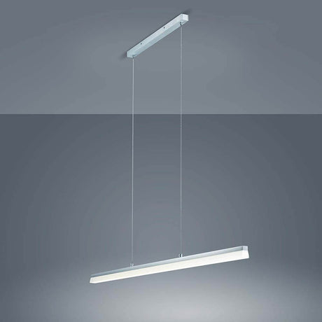 LED Suspension Moya en aluminium mat au design moderne, idéale pour des intérieurs élégants.