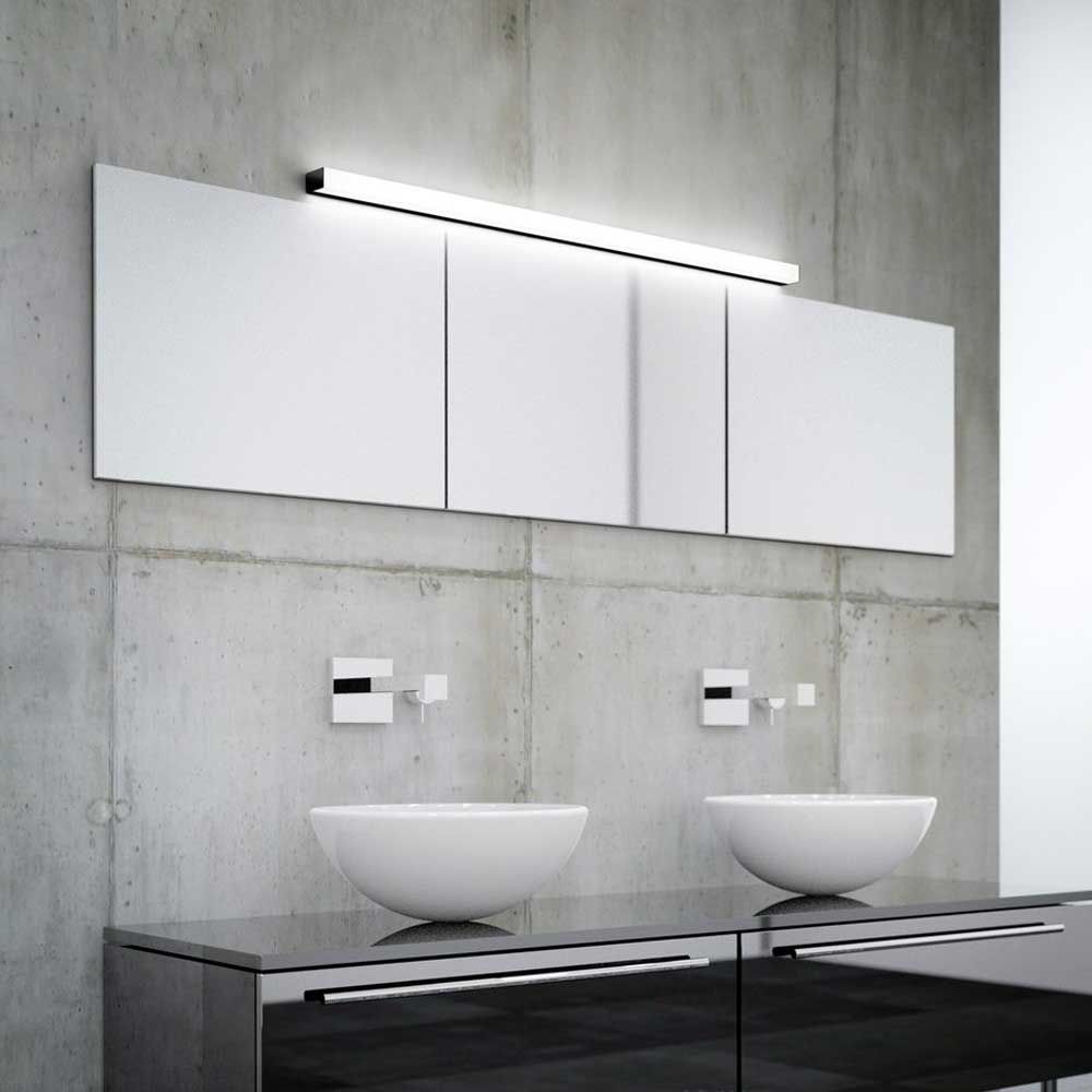 Lampe miroir LED Lado 120cm 2080lm chromé chaud blanc