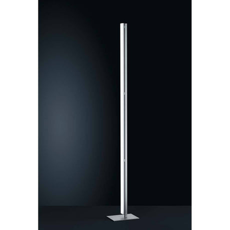 LED Stehleuchte Venta 170cm Nickel-Matt, Chrom - moderne Stehleuchte mit schickem Design und hochwertigem Material.