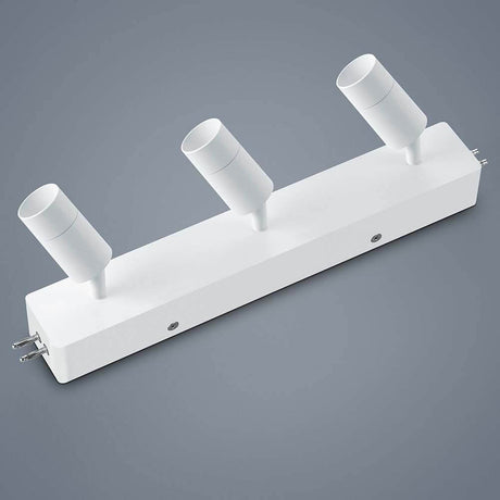 LED Boîtier de plafonnier pour spots à alimentation centrale Vigo Blanc - design blanc moderne avec trois sources lumineuses.