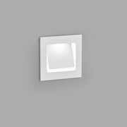LED Spot encastré mural Sent orientable blanc sur fond gris, avec un design moderne et une lumière blanc chaud.