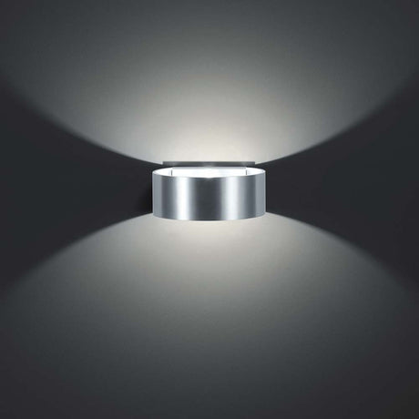 LED Wandleuchte Fosca Alu-Matt, moderne Wandlampe aus Aluminium mit indirektem Licht