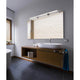 LED Wandleuchte Gaia Chrom in modernem Badezimmer mit hellem Design und eleganter Spiegelbeleuchtung.