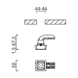 Mini LED costruito -IN SPETCHE PIC Angular 500LM