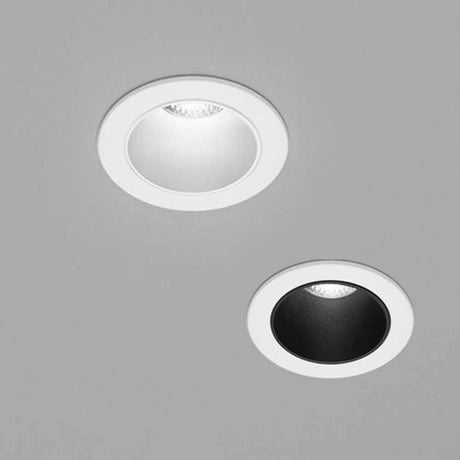 Mini LED Einbaustrahler PIC rund 500lm in weiß und schwarz für modernen Wohnbereich.