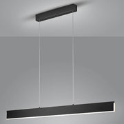 LED Nex pendant light black, height-adjustable pendant light for desk and dining room.