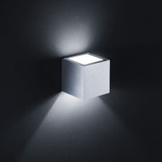 Streuscheibe Siri Weiß aus satiniertem Glas, quadratische Form, Zubehörteil mit Lichtdurchlässigkeit