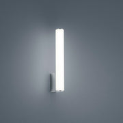 LED Wandlampe Loom Chrom für Bad und Spiegelbereich, moderne Beleuchtung mit rundem Acrylglas