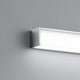 LED Wandlampe Nok IP44 Chrom an einer Wand montiert, ideal für Küche, Bad oder Eingangsbeleuchtung.