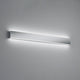 LED Wandlampe Vis IP44 Chrom an Wand montiert mit klarer Beleuchtung für Badezimmer und Eingangsbereich.