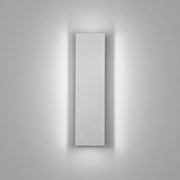 LED Applique murale Dex blanc, alu poli, montée au mur, la lumière vive rayonne vers le haut et vers le bas.