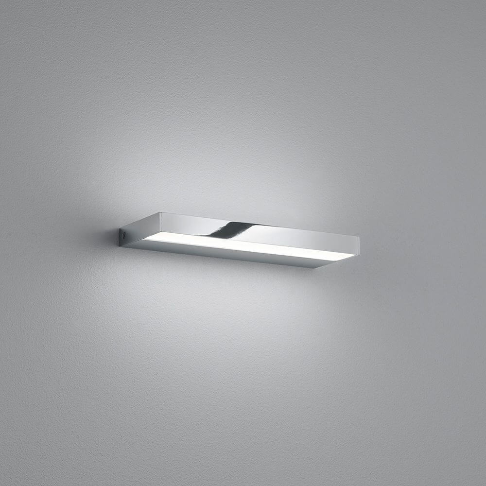 Lampada a parete LED ardesia 30 cm IP44 Chrome