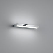 LED Wandleuchte Slate 30cm IP44 Chrom, moderne Wandleuchte mit Up- und Downlight für Bad, Küche und Flur