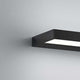 LED Wandleuchte Slate IP44 Schwarz an Wand montiert, stilvolles Up- und Downlight für Räume.