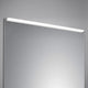 blendfreie LED-Spiegelbeleuchtung Onta über einem Spiegel, ideal für modernes Badezimmerdekor.