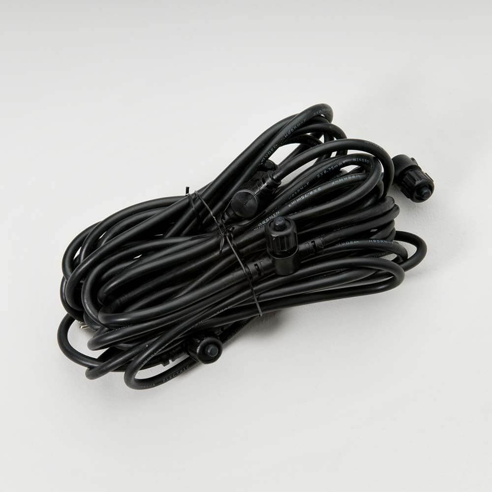 Hochwertige Kabel für die Installation, ideal für High Power LED Bodeneinbaustrahler Edelstahl, klares Glas.