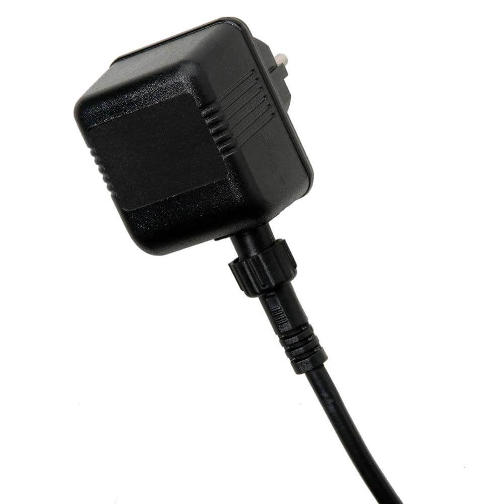 High Power LED Bodeneinbaustrahler Edelstahl, klares Glas - Anschlusskabel mit Stecker.