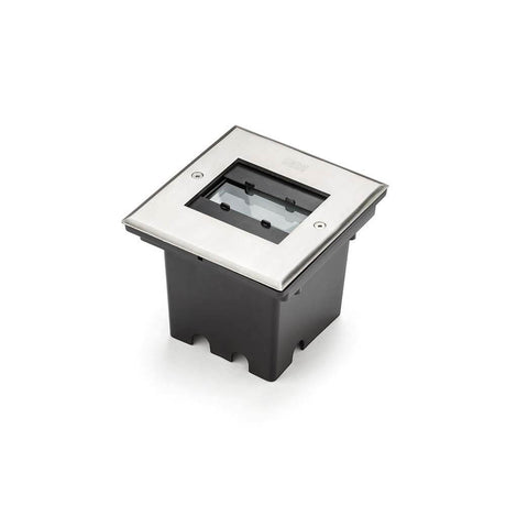 Korkea teho LED-lattialamppu 600lm teräksellä valonlähteenä valkoisella taustalla.