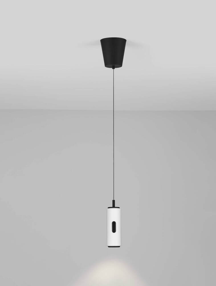 Holm LED Pendelleuchte Ø 13cm 3000K, moderne Designer-Pendelleuchte mit hochwertigem Stahl und Aluminium.