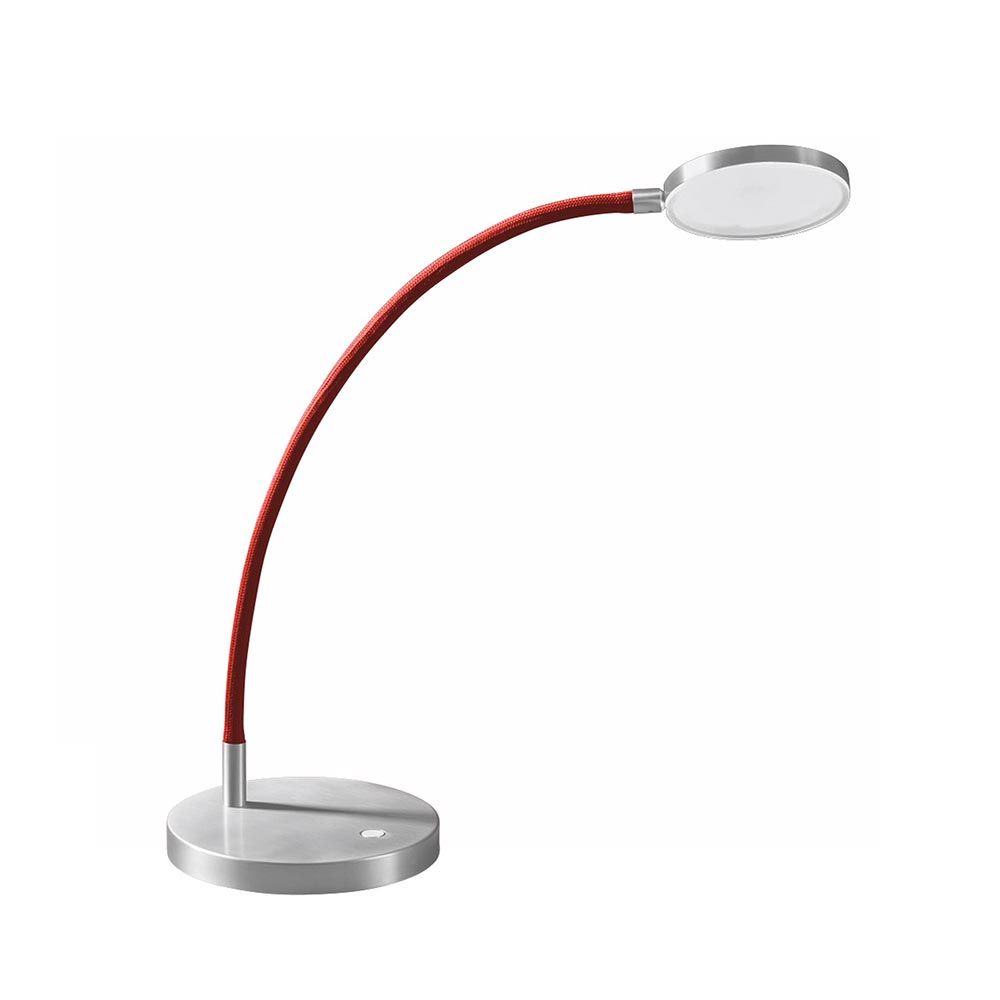 LED-Tischlampe Flex T Alu-Matt, Rot 2700K