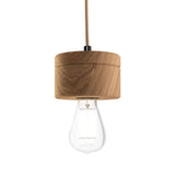 Lampe suspendue en bois Ø 11 cm en 3 types de bois