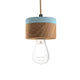 Houten hangende lamp Ø 11 cm in 3 soorten hout