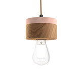 Wooden hanging lamp Ø 11cm in 3 types of wood